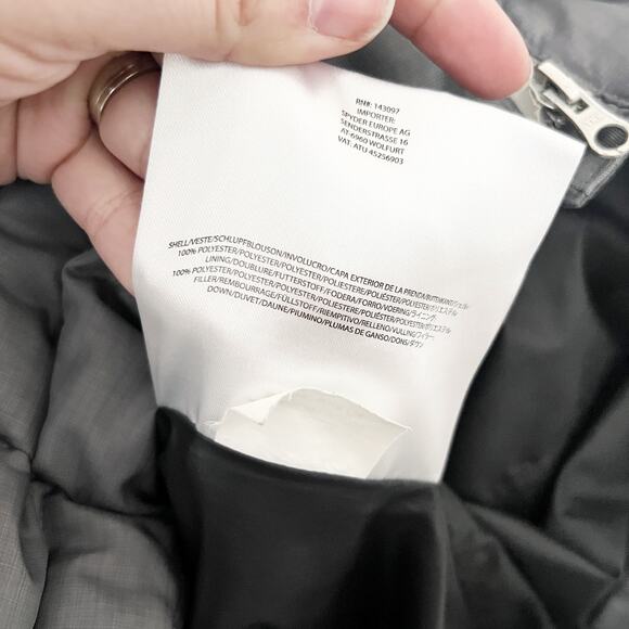 [Spyder] Gray Timeless Long Down Filled Hooded Puffer Jacket Winter Coat Small S - Picture 11 of 11